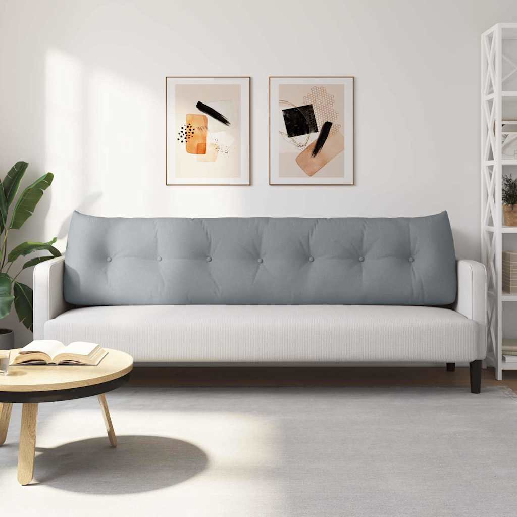 Perna pentru spate Gri deschis 200 x 24 x 50 cm țesătură GartenMobel Dekor