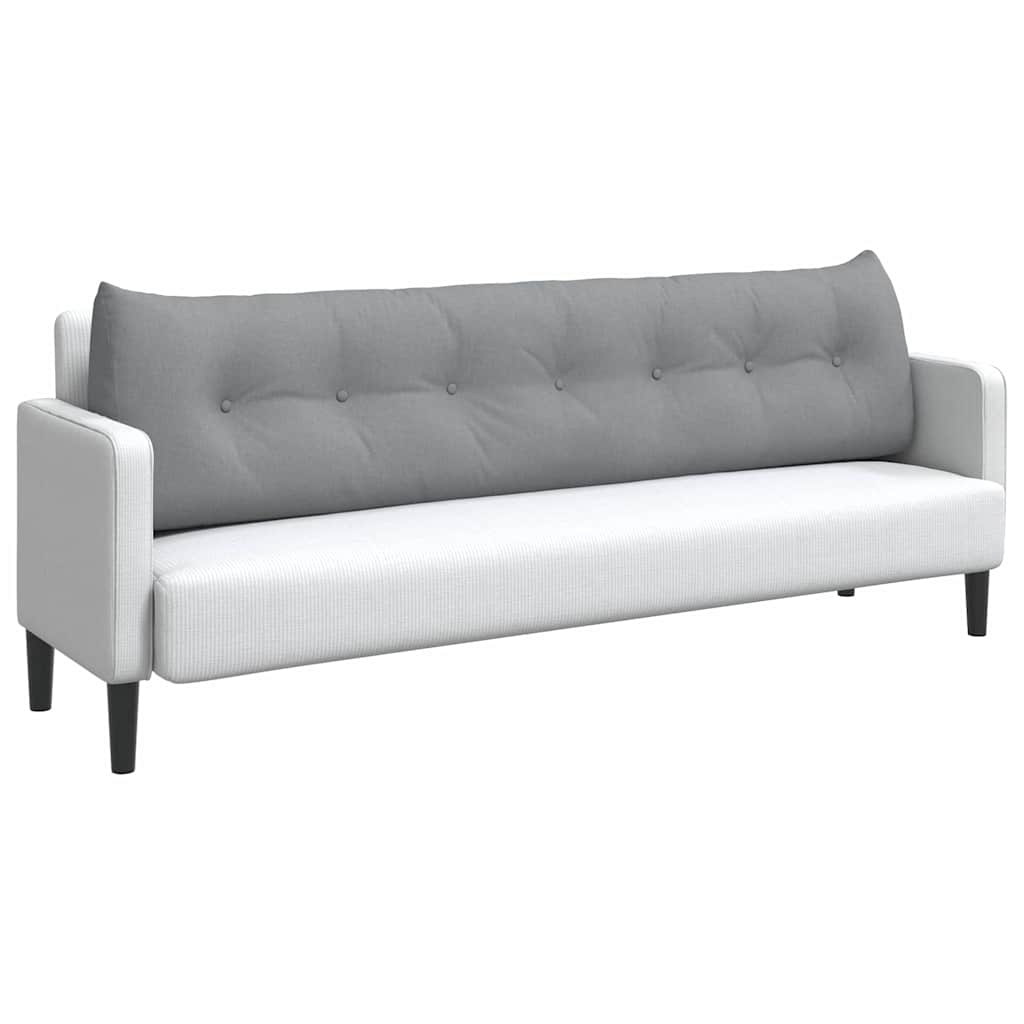 Perna pentru spate Gri deschis 200 x 24 x 50 cm țesătură GartenMobel Dekor