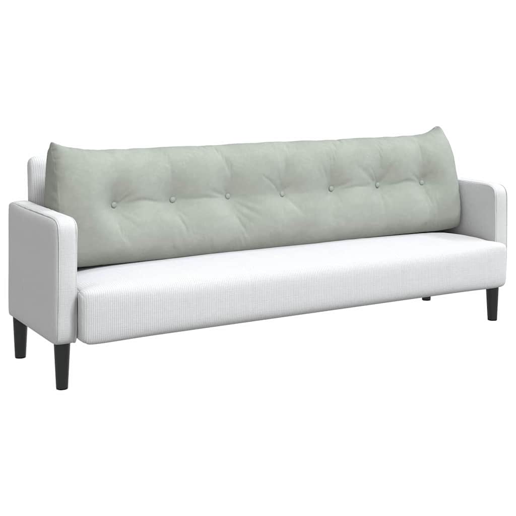 Perna pentru spate Gri deschis 200 x 24 x 50 cm Catifea GartenMobel Dekor