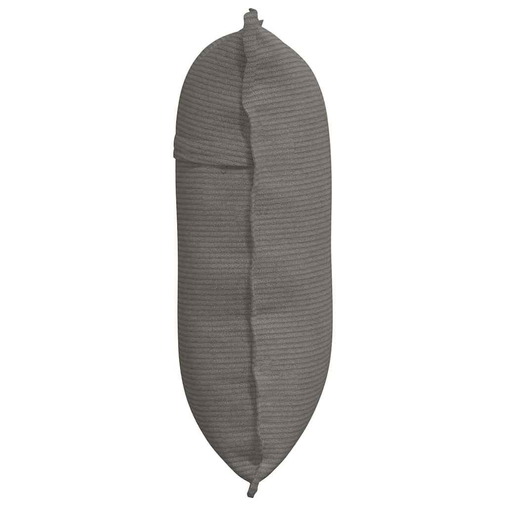 Perna pentru spate Gri deschis 60 x 50 cm Țesătură din corduroy GartenMobel Dekor