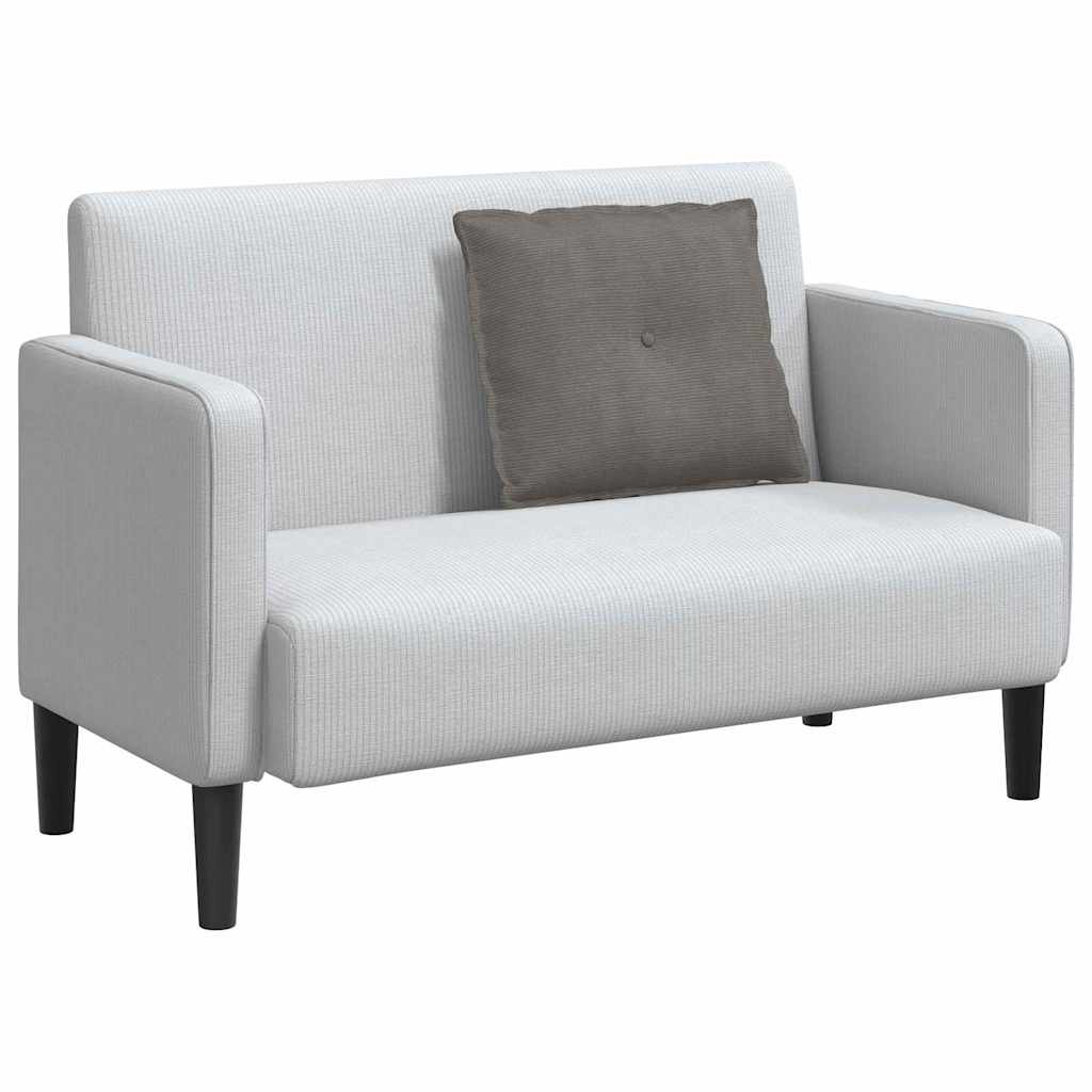 Perna pentru spate Gri deschis 60 x 50 cm Țesătură din corduroy GartenMobel Dekor