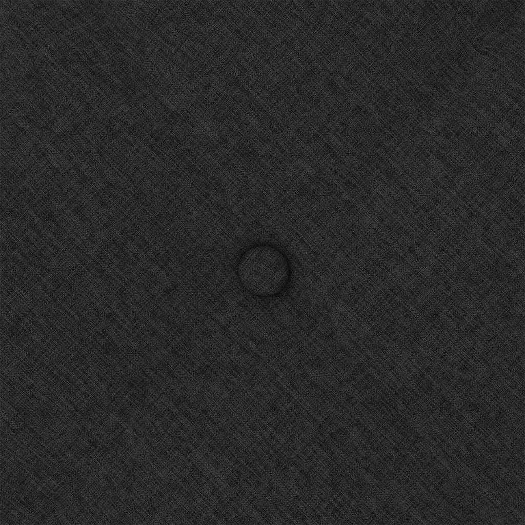 Perna pentru spate Negru 200 x 19 x 50 cm țesătură GartenMobel Dekor