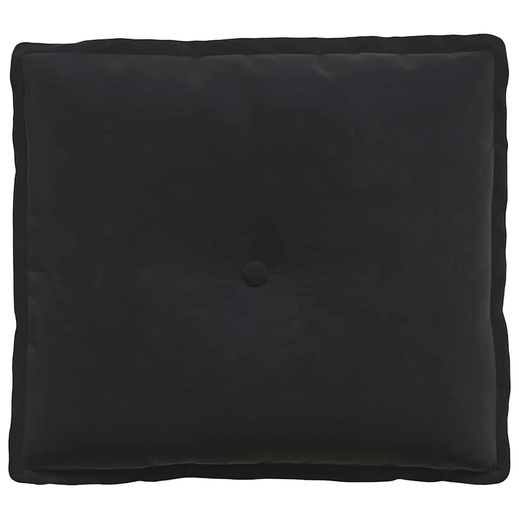Perna pentru spate Negru 50 x 45 cm Țesătură din corduroy GartenMobel Dekor