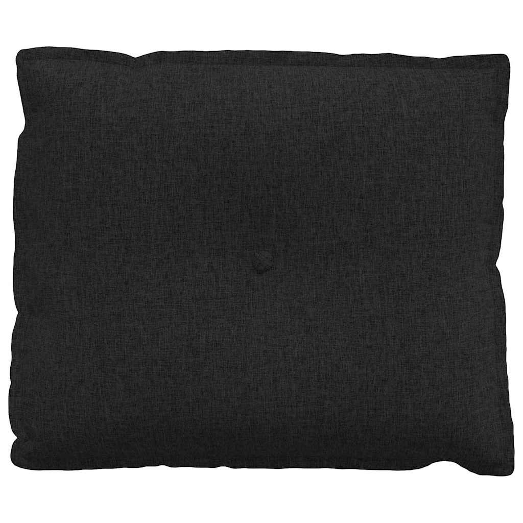 Perna pentru spate Negru 60 x 19 x 50 cm țesătură GartenMobel Dekor