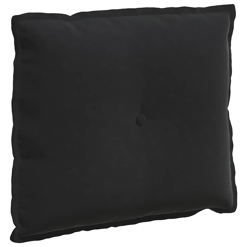 Perna pentru spate Negru 60 x 50 cm Țesătură din corduroy GartenMobel Dekor