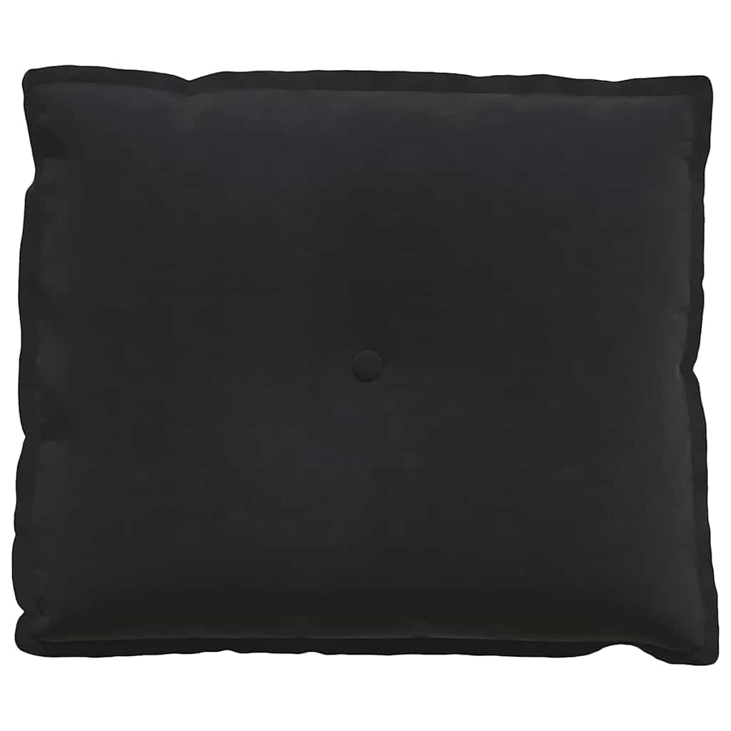 Perna pentru spate Negru 60 x 50 cm Țesătură din corduroy GartenMobel Dekor