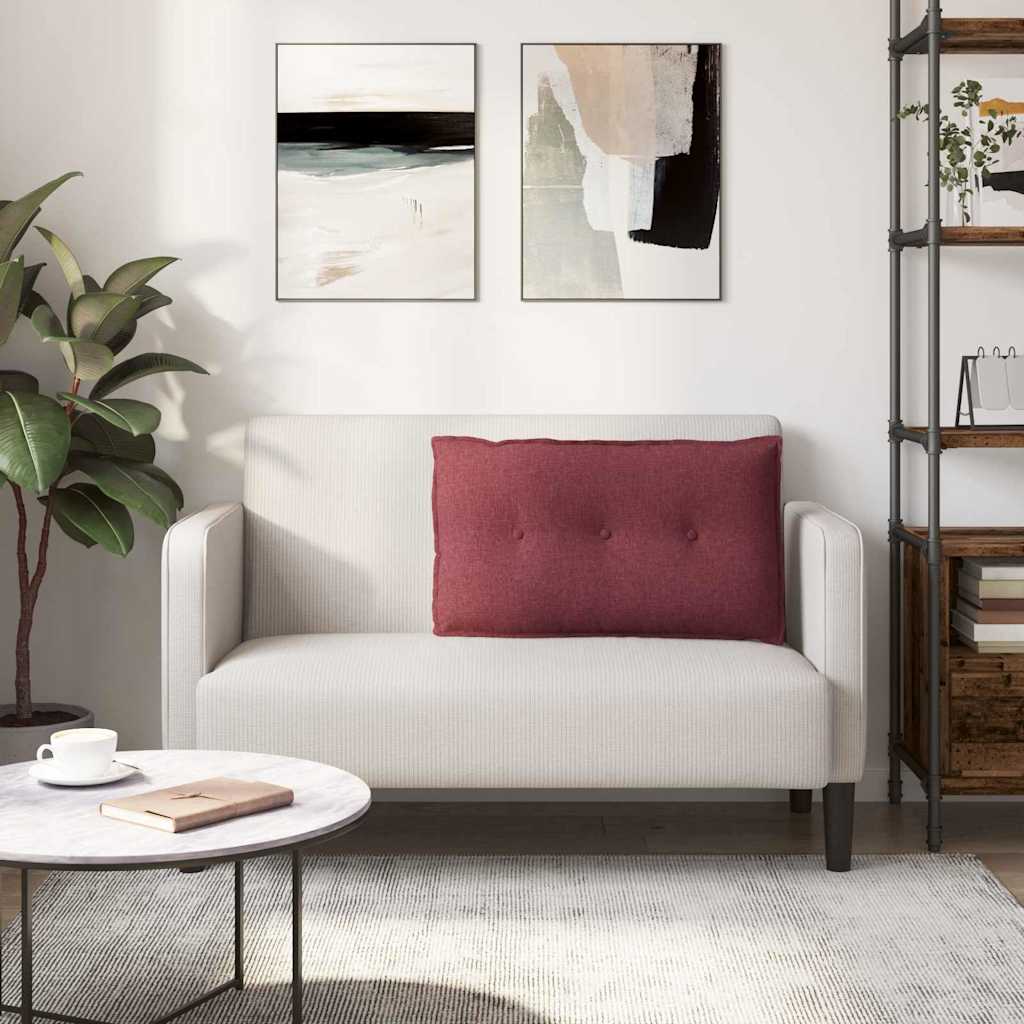 Perna pentru spate Roșu Vin 200 x 19 x 50 cm țesătură GartenMobel Dekor