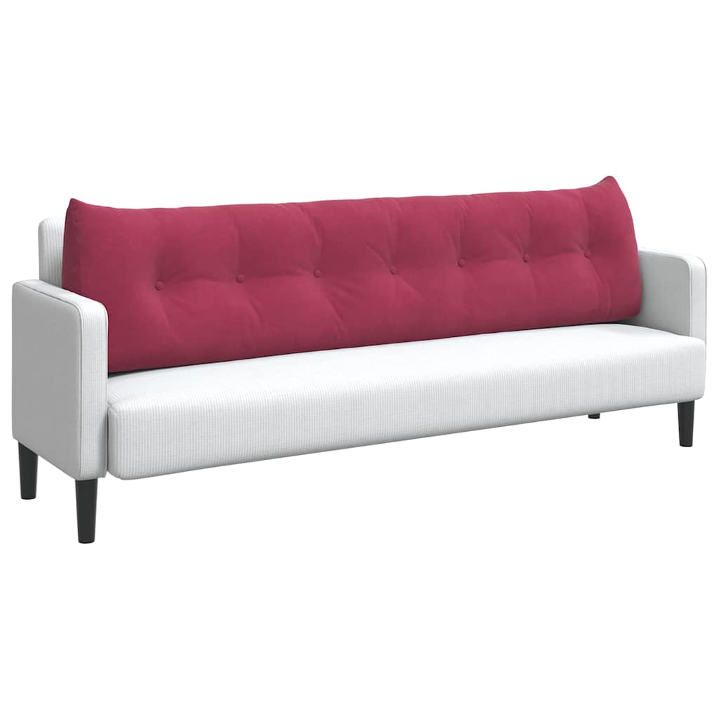 Perna pentru spate Roșu Vin 200 x 24 x 50 cm Catifea GartenMobel Dekor