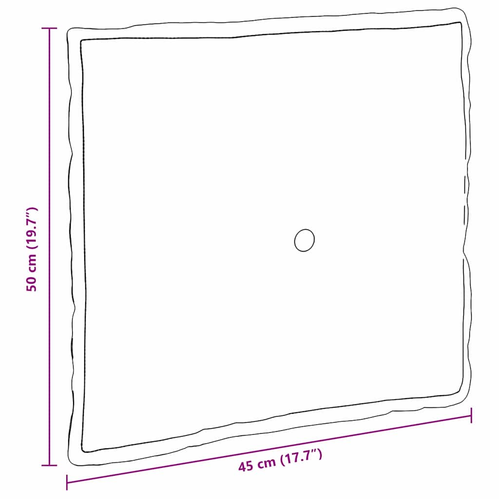 Perna pentru spate Roșu Vin 50 x 45 cm Țesătură din corduroy GartenMobel Dekor