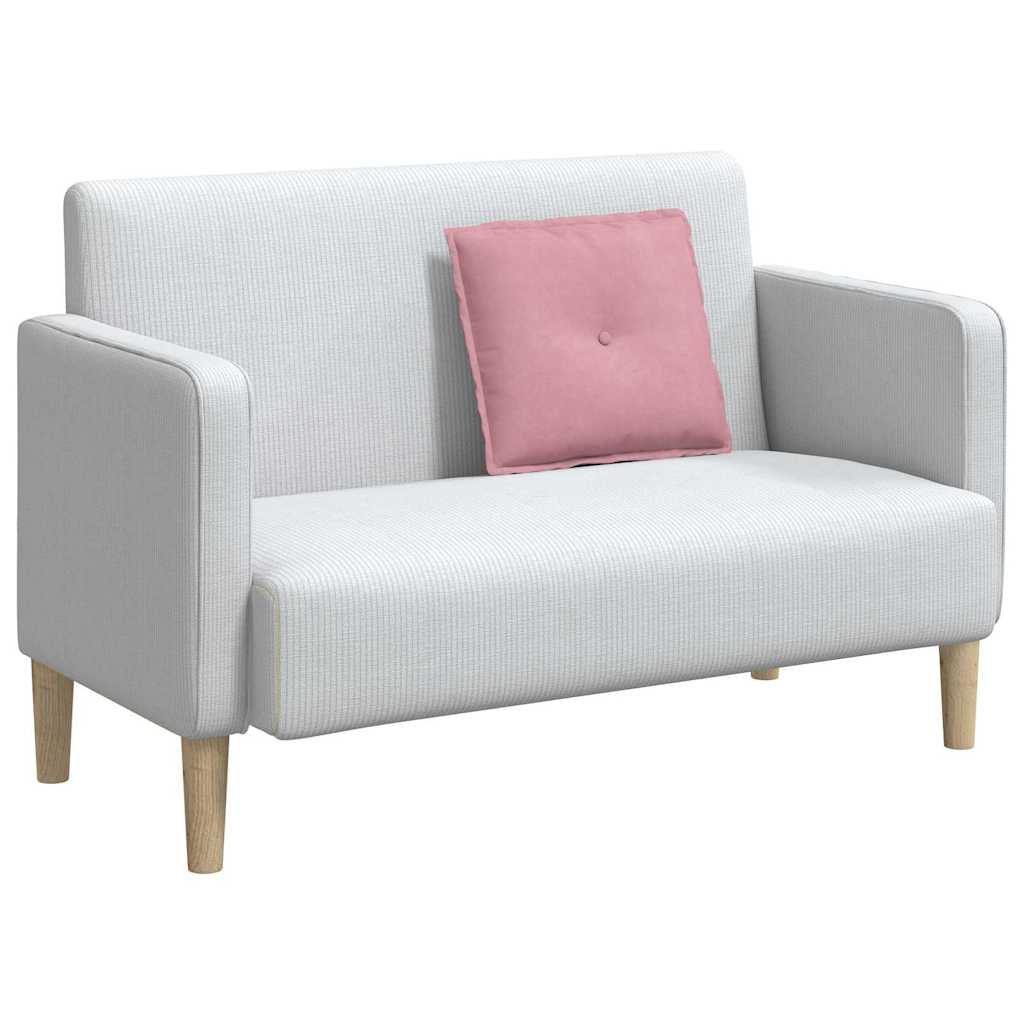 Perna pentru spate Roz 50 x 45 cm Țesătură din corduroy GartenMobel Dekor