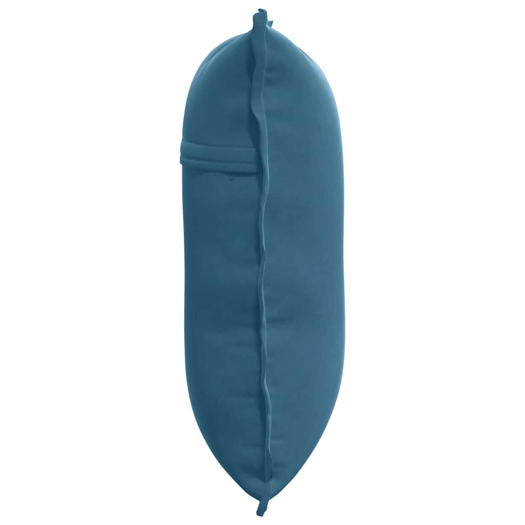 Perna pentru spate albastru 60 x 50 cm Țesătură din corduroy GartenMobel Dekor