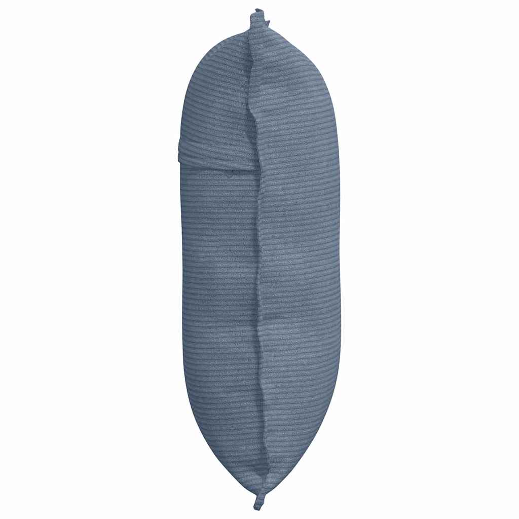 Perna pentru spate albastru 60 x 50 cm Țesătură din corduroy GartenMobel Dekor