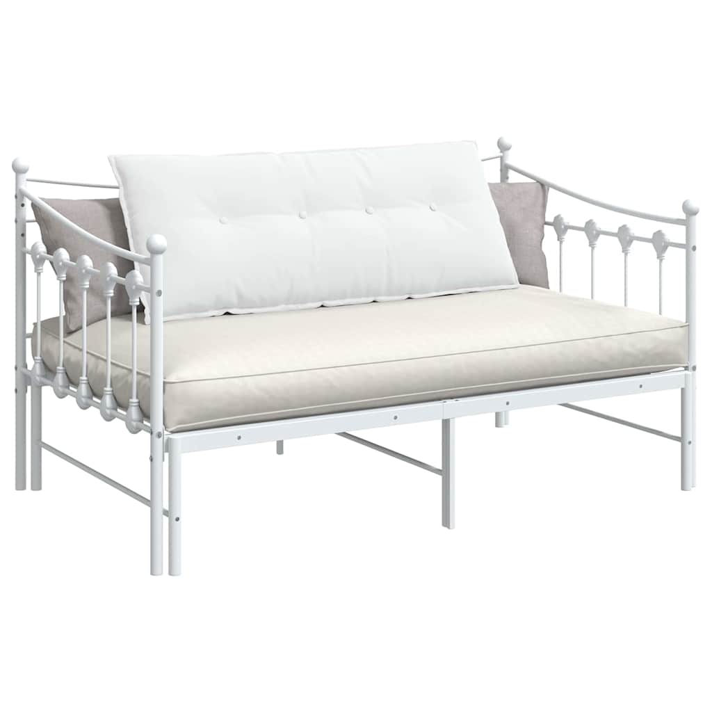 Perna pentru spate Alb 120 x 19 x 50 cm țesătură GartenMobel Dekor