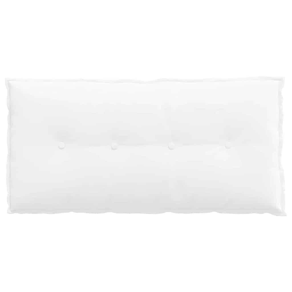 Perna pentru spate Alb 200 x 19 x 50 cm țesătură GartenMobel Dekor