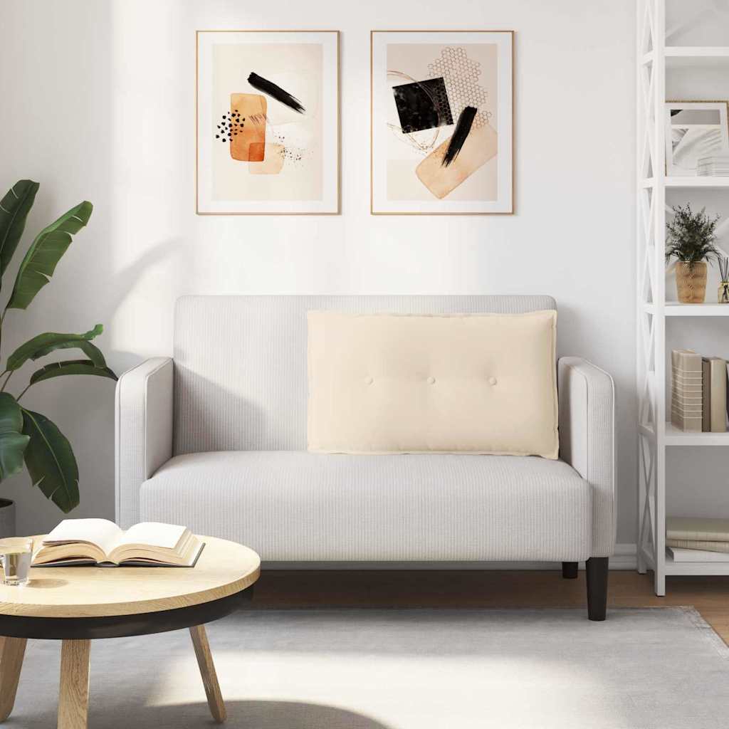 Perna pentru spate Bej 80 x 50 cm Țesătură din microfibră GartenMobel Dekor