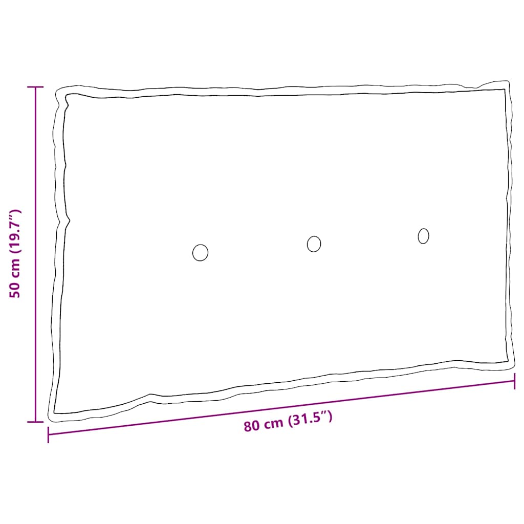 Perna pentru spate Crem 80 x 50 cm Țesătură din corduroy GartenMobel Dekor