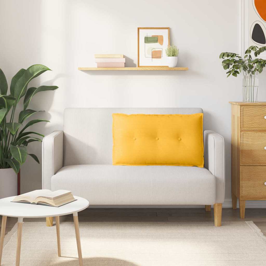 Perna pentru spate Galben Deschis 80 x 50 cm GartenMobel Dekor