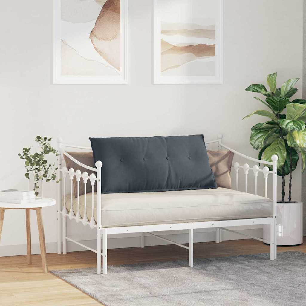 Perna pentru spate Gri închis 100 x 50 cm Țesătură din corduroy GartenMobel Dekor