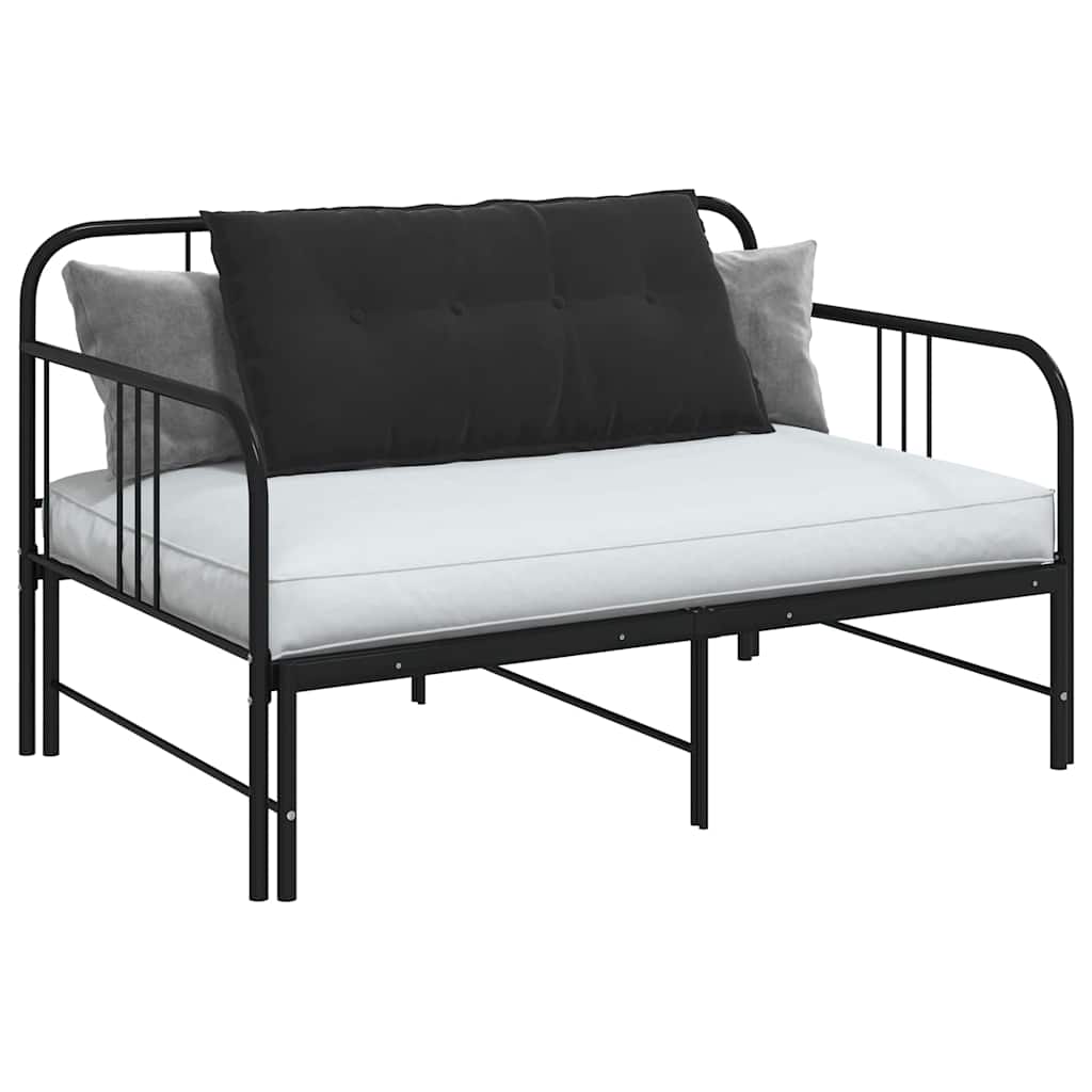 Perna pentru spate Negru 100 x 50 cm Țesătură din corduroy GartenMobel Dekor