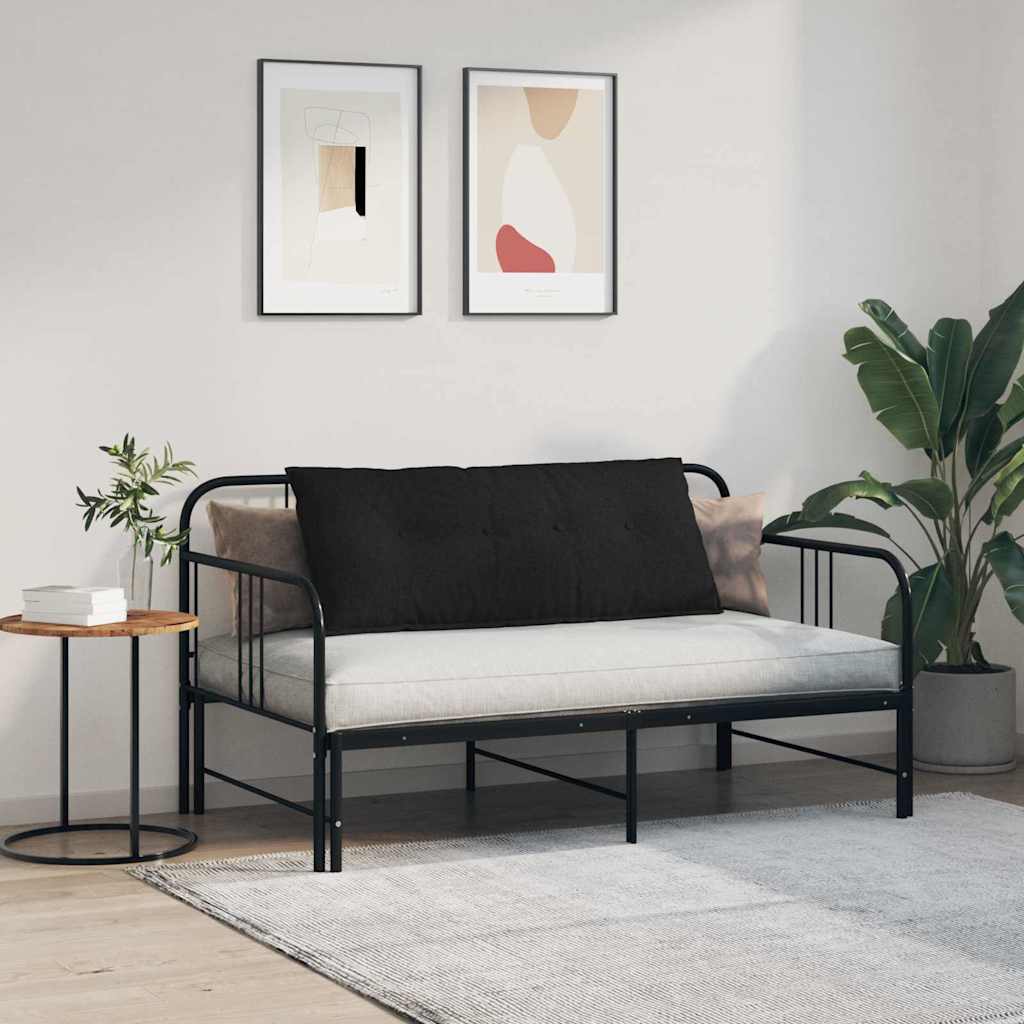 Perna pentru spate Negru 120 x 19 x 50 cm țesătură GartenMobel Dekor