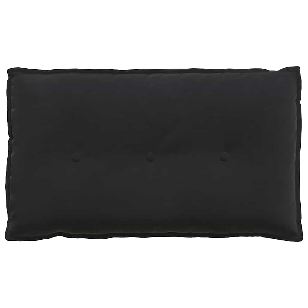 Perna pentru spate Negru 80 x 50 cm Țesătură din corduroy GartenMobel Dekor