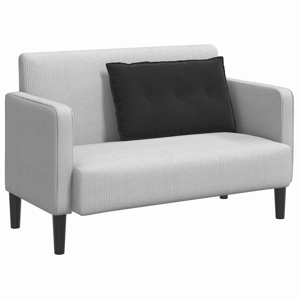 Perna pentru spate Negru 80 x 50 cm Țesătură din corduroy GartenMobel Dekor