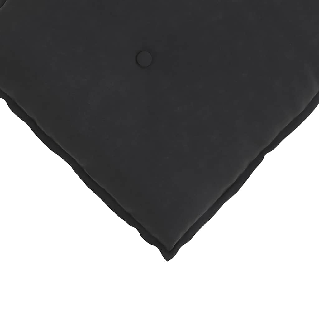 Perna pentru spate Negru 80 x 50 cm Țesătură din corduroy GartenMobel Dekor