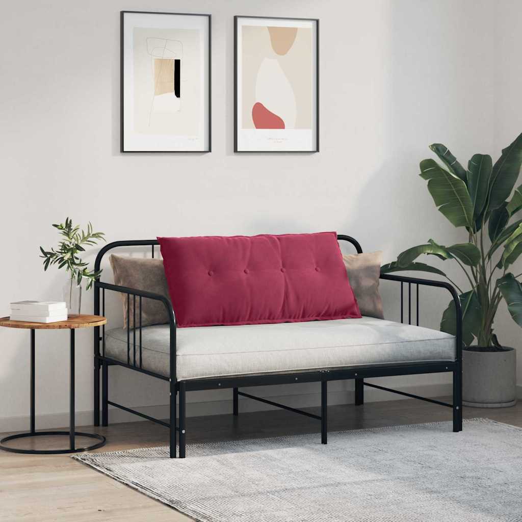 Perna pentru spate Roșu Vin 100 x 50 cm Țesătură din corduroy GartenMobel Dekor