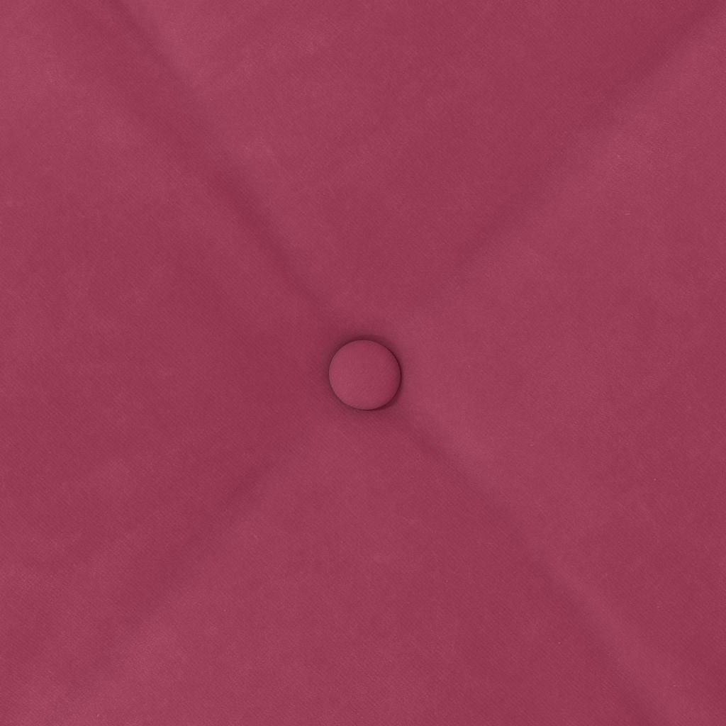 Perna pentru spate Roșu Vin 120 x 50 cm Țesătură din corduroy GartenMobel Dekor