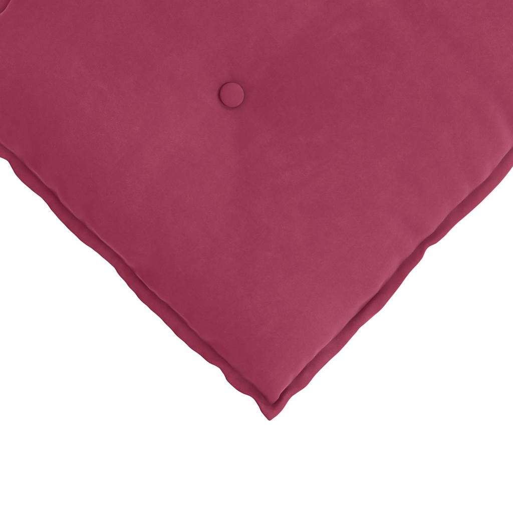 Perna pentru spate Roșu Vin 80 x 50 cm Țesătură din corduroy GartenMobel Dekor