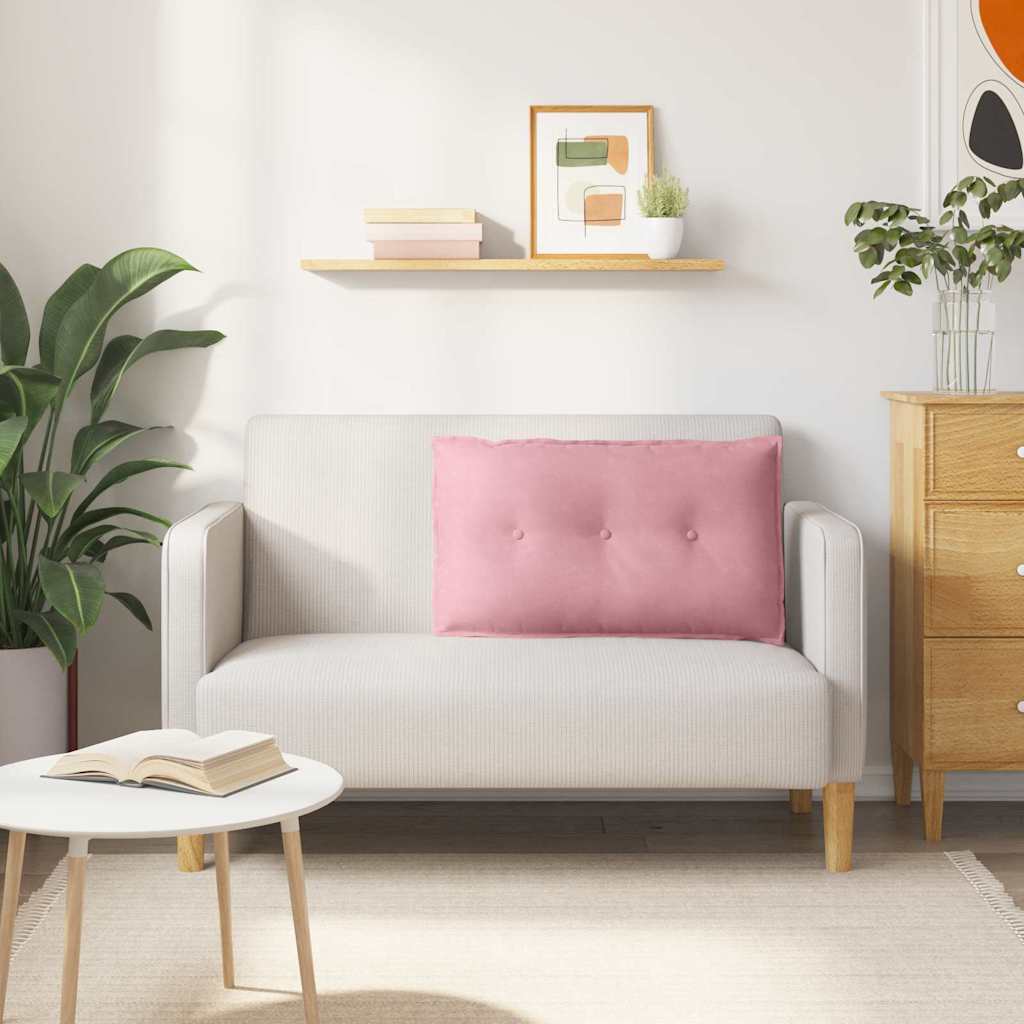 Perna pentru spate Roz 80 x 50 cm Țesătură din corduroy GartenMobel Dekor