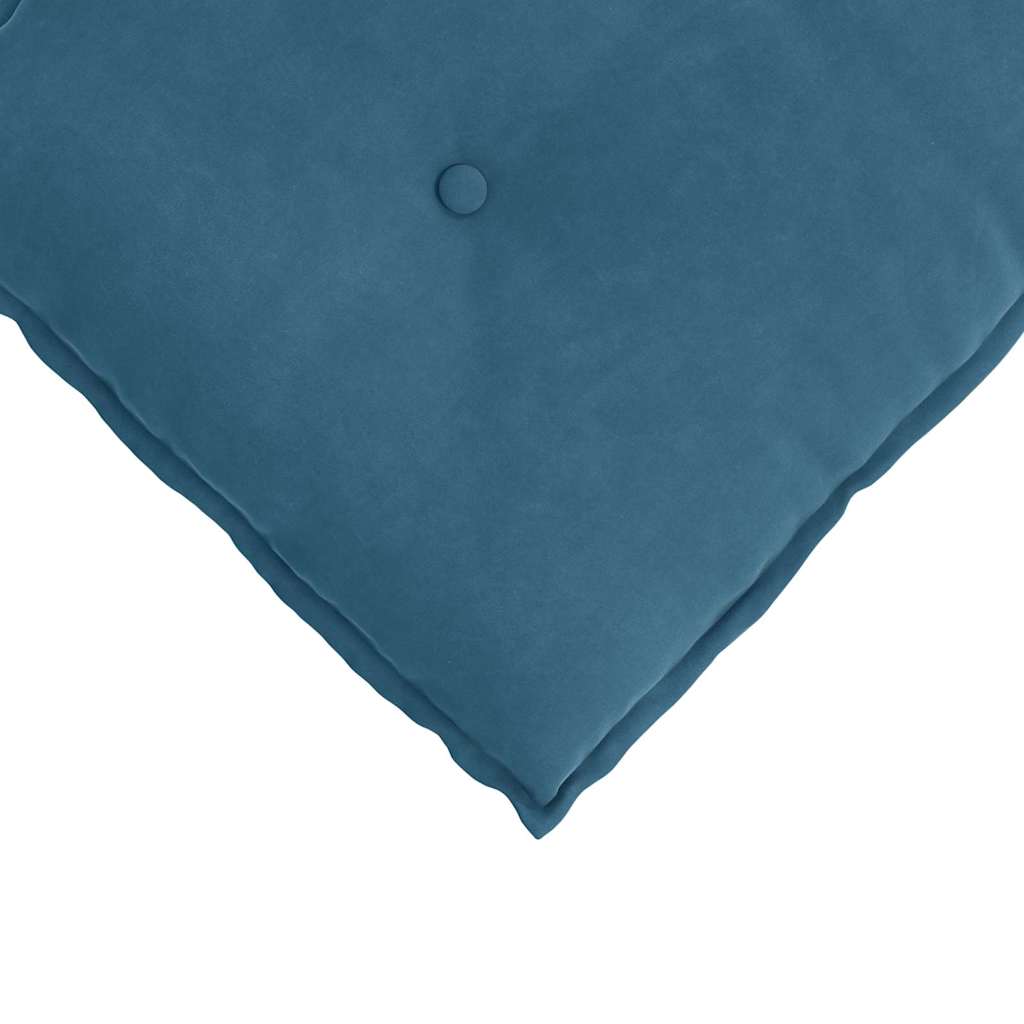 Perna pentru spate albastru 100 x 50 cm Țesătură din corduroy GartenMobel Dekor