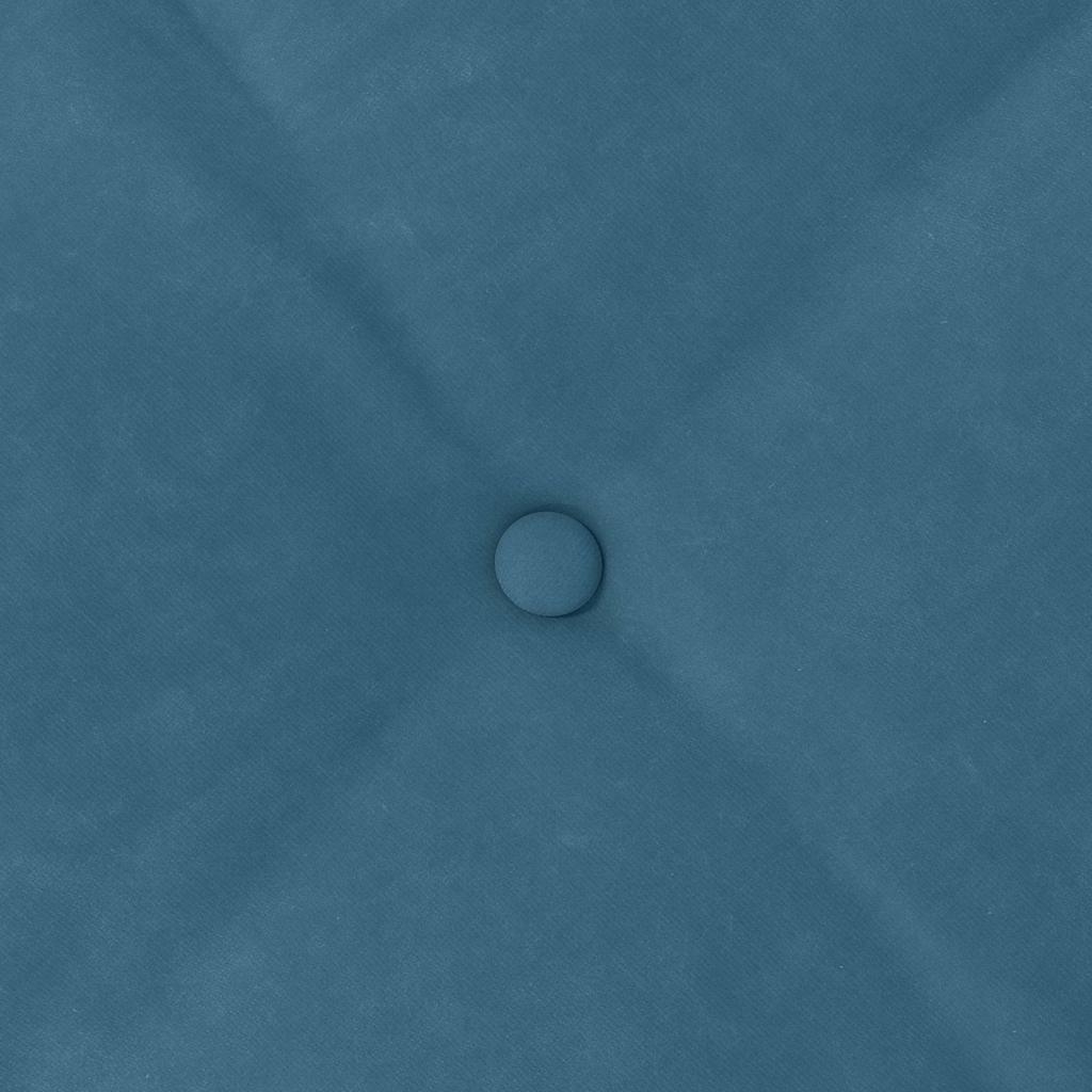 Perna pentru spate albastru 120 x 50 cm Țesătură din corduroy GartenMobel Dekor