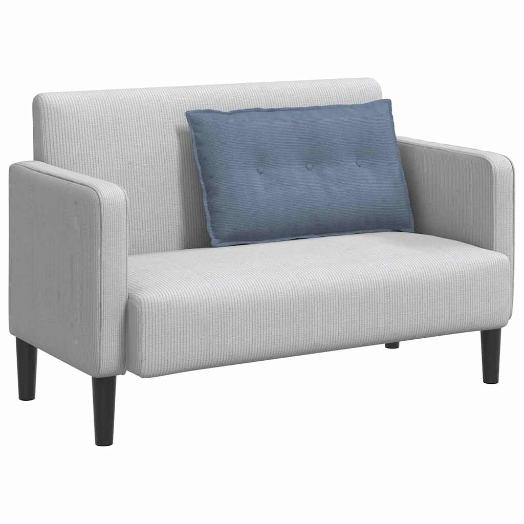 Perna pentru spate albastru 80 x 50 cm Țesătură din corduroy GartenMobel Dekor