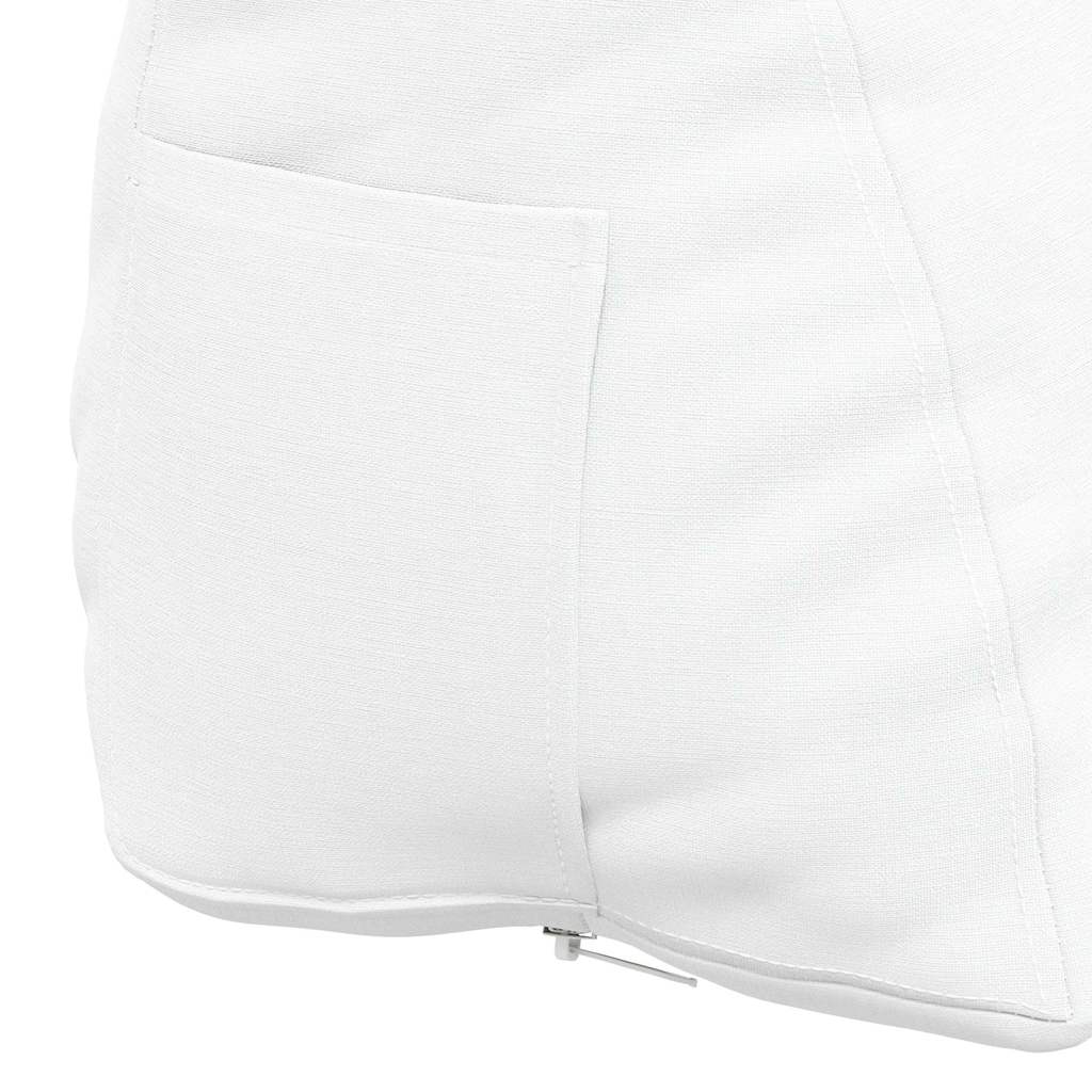 Perna pentru spate Alb 60 x 20 x 50 cm țesătură GartenMobel Dekor