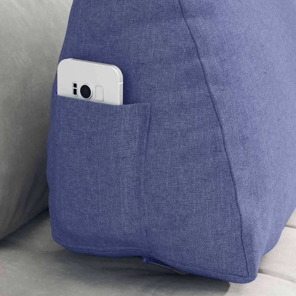 Perna pentru spate Albastru Jeans 60 x 20 x 50 cm țesătură GartenMobel Dekor