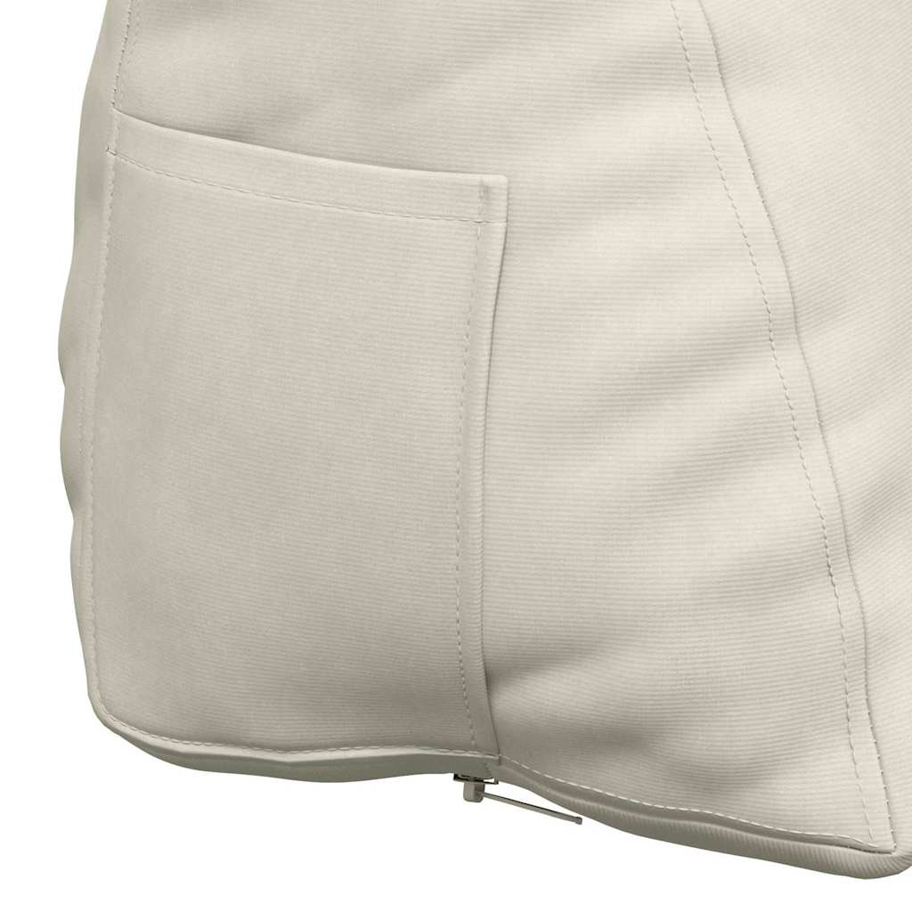 Perna pentru spate Crem 60 x 20 x 50 cm Țesătură din corduroy GartenMobel Dekor