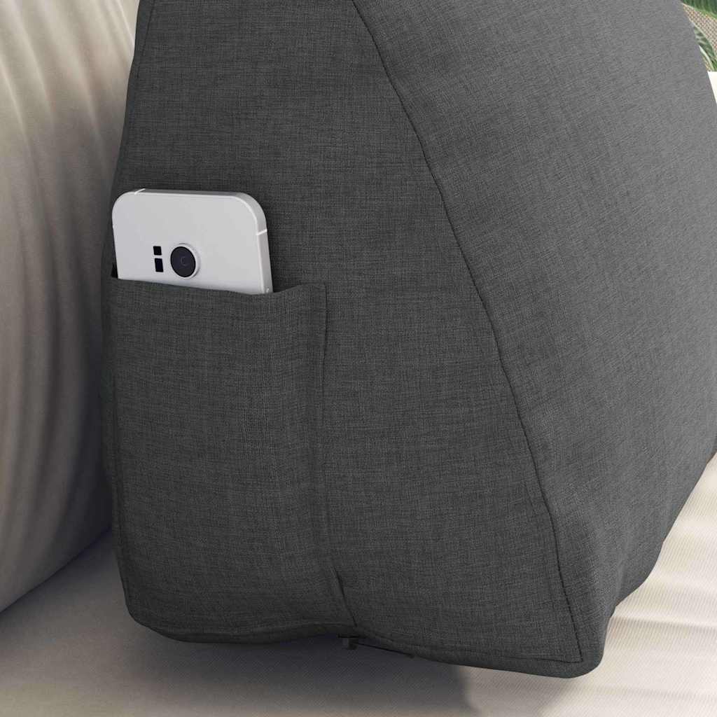 Perna pentru spate Gri închis 45 x 20 x 35 cm țesătură GartenMobel Dekor