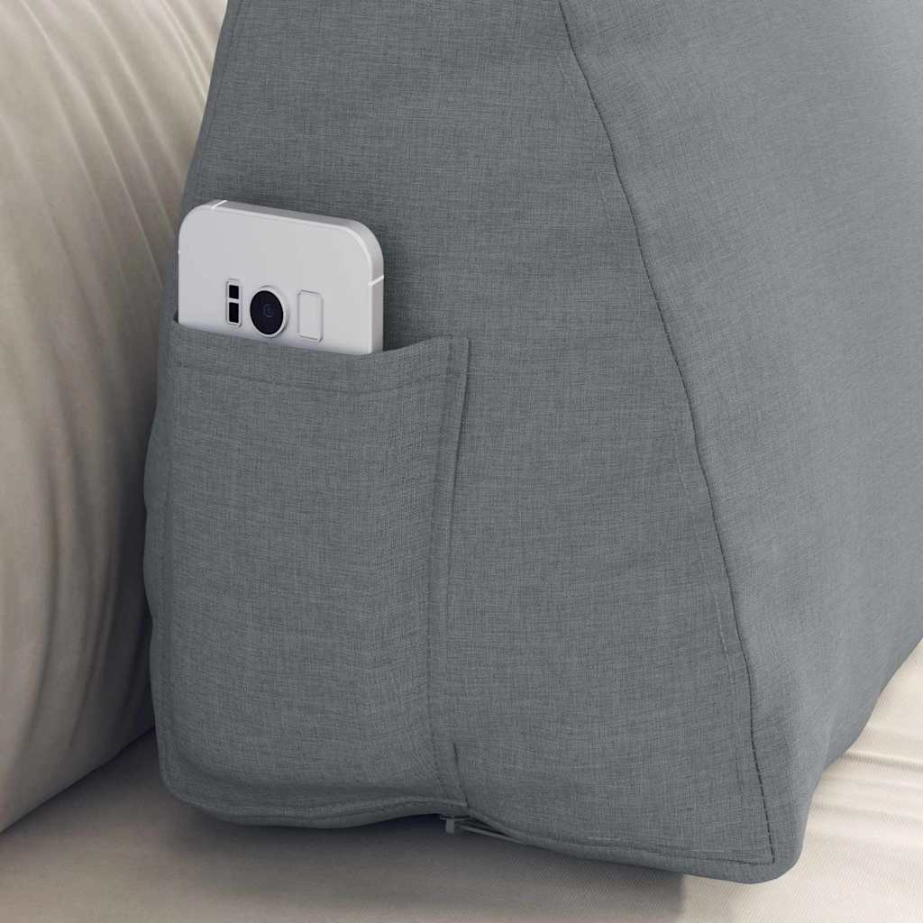 Perna pentru spate Gri deschis 60 x 20 x 50 cm țesătură GartenMobel Dekor