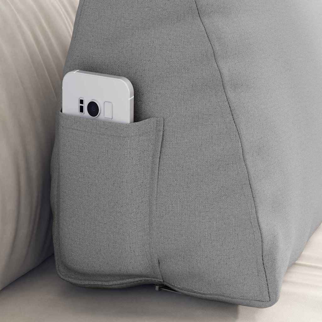 Perna pentru spate Gri nori 60 x 20 x 50 cm țesătură GartenMobel Dekor