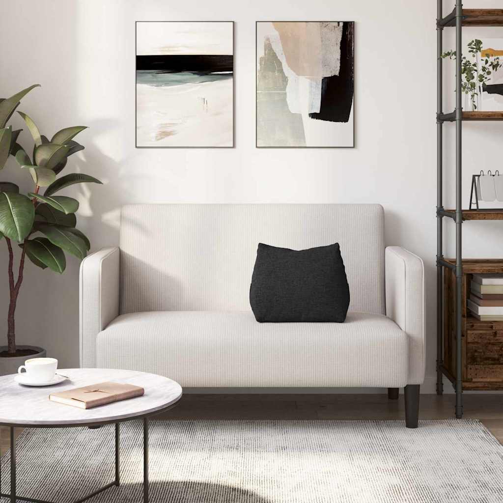 Perna pentru spate Negru 45 x 20 x 35 cm țesătură GartenMobel Dekor