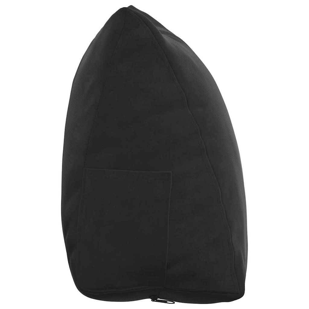 Perna pentru spate Negru 45 x 20 x 35 cm Țesătură din corduroy GartenMobel Dekor