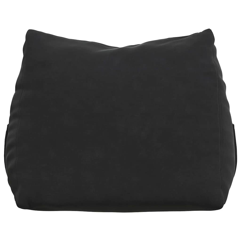 Perna pentru spate Negru 45 x 20 x 35 cm Țesătură din corduroy GartenMobel Dekor