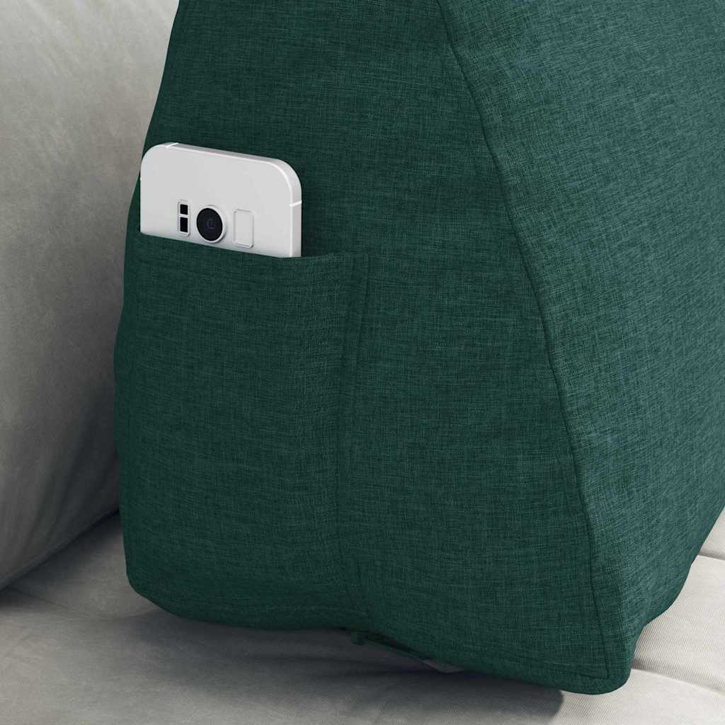 Perna pentru spate Verde închis 60 x 20 x 50 cm țesătură GartenMobel Dekor