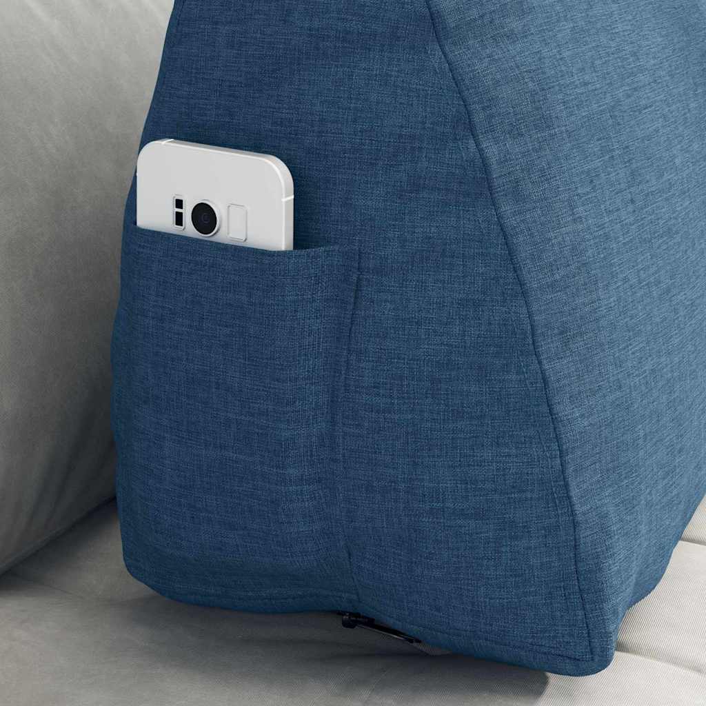 Perna pentru spate albastru 60 x 20 x 50 cm țesătură GartenMobel Dekor