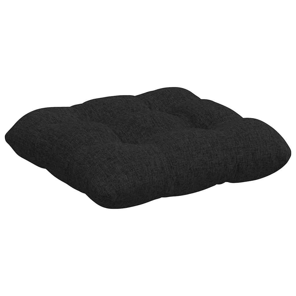 Perne de Șezut 4 pcs Negru 40 x 40 x 12 cm țesătură GartenMobel Dekor