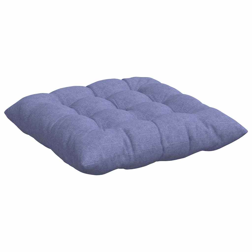 Perne de Șezut 2 pcs Albastru Jeans 40 x 40 x 6 cm țesătură GartenMobel Dekor