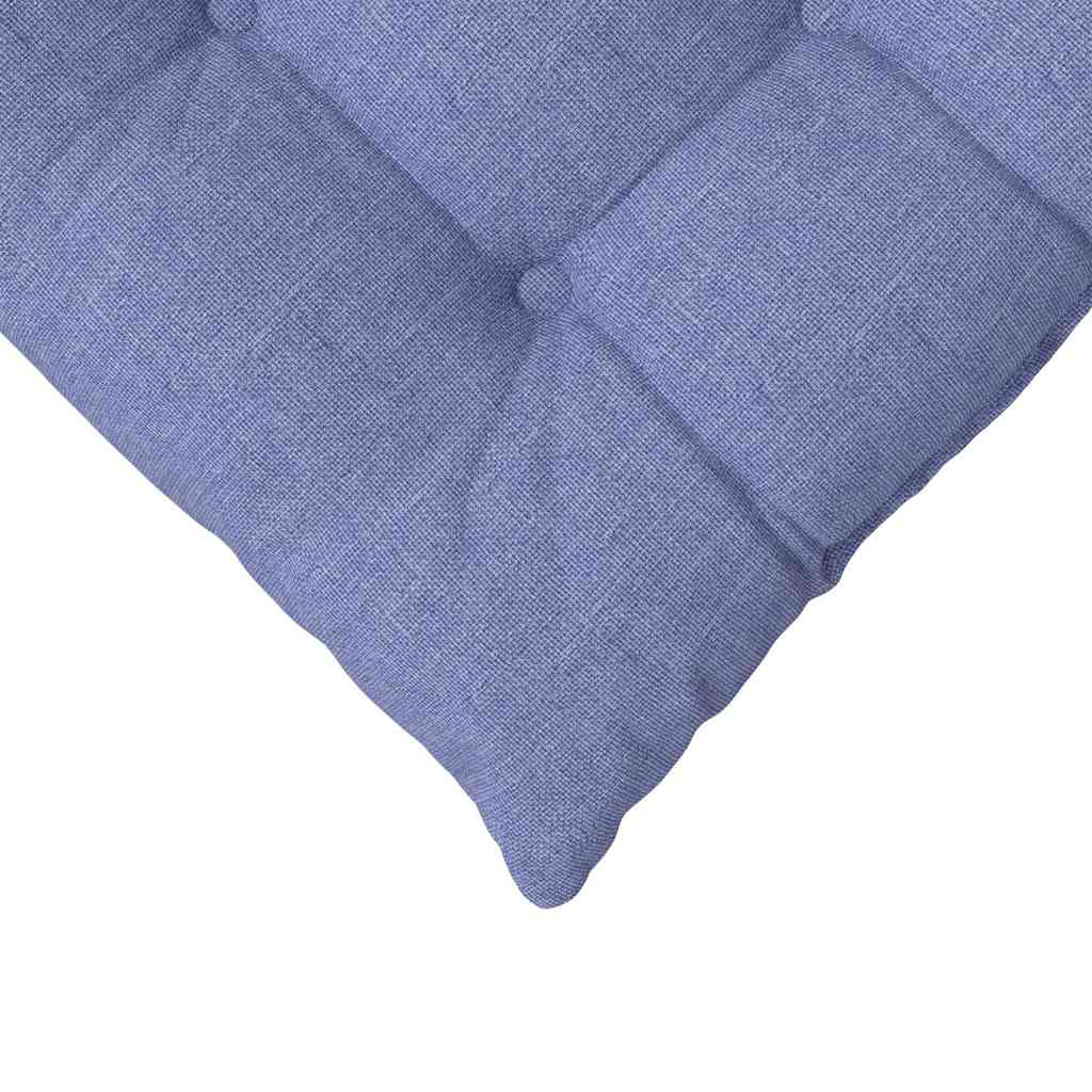 Perne de Șezut 2 pcs Albastru Jeans 40 x 40 x 6 cm țesătură GartenMobel Dekor