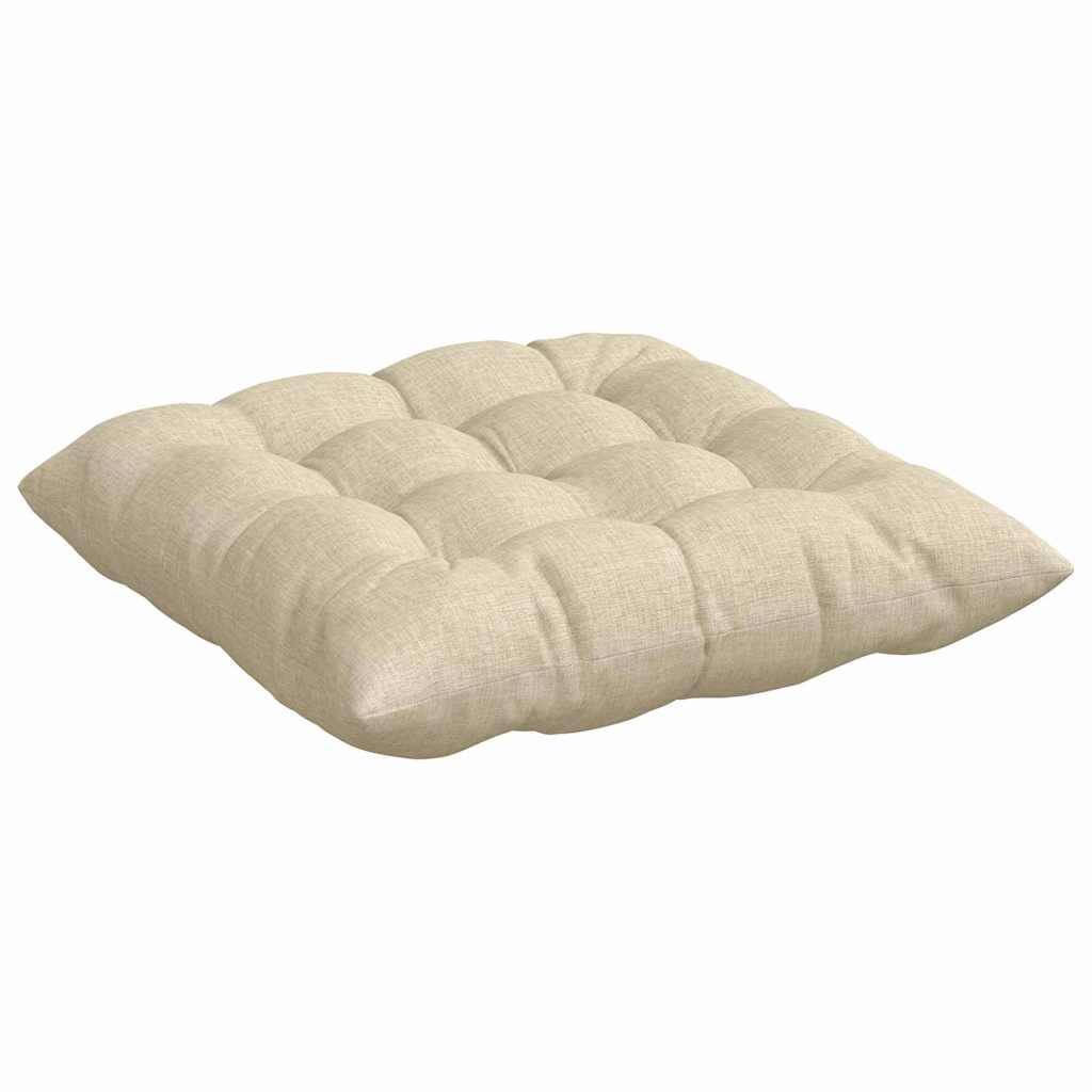Perne de Șezut 2 pcs Crem 40 x 40 x 6 cm țesătură GartenMobel Dekor