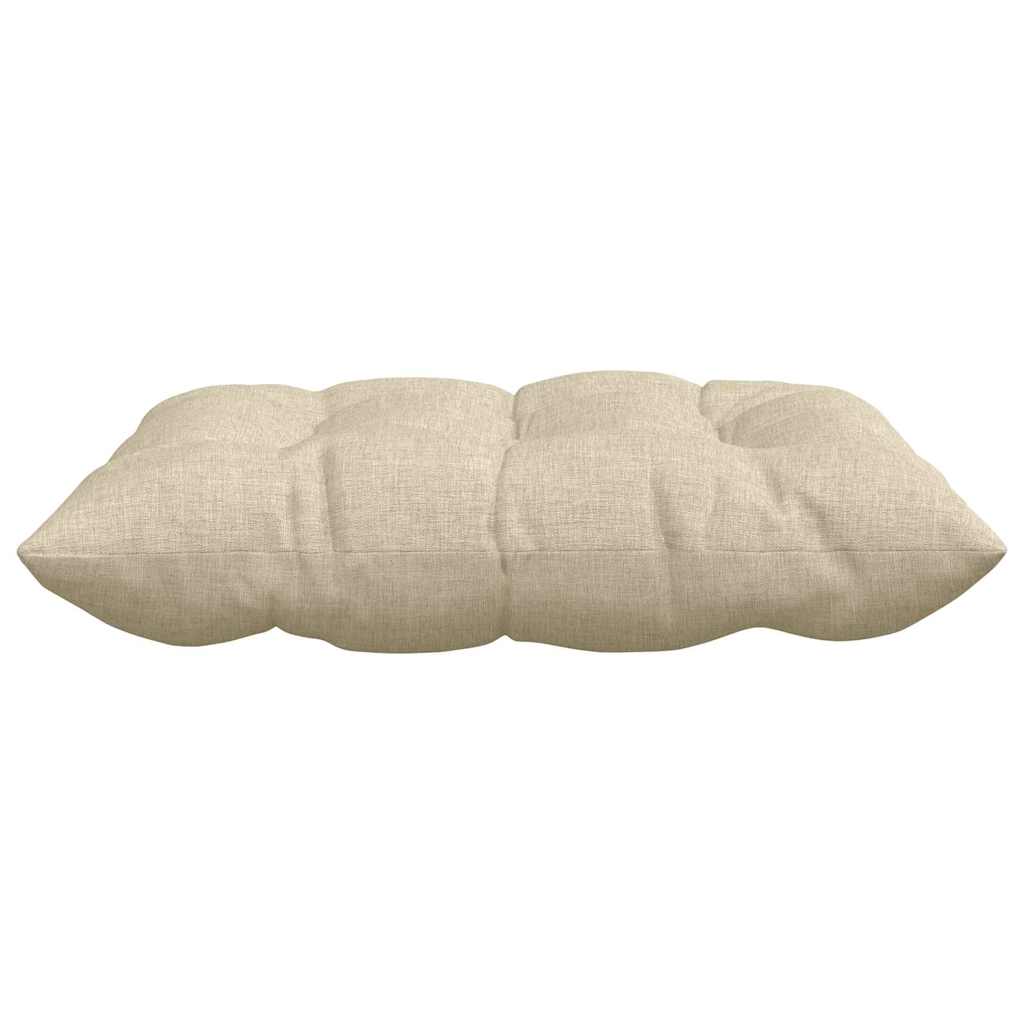Perne de Șezut 2 pcs Crem 40 x 40 x 6 cm țesătură GartenMobel Dekor